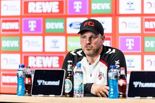 1. FC Köln Pressekonferenz; 26.09.2025 Lukas Kwasniok (Trainer 1. FC Köln) Pressekonferenz 1. FC Köln; RheinEnergiestadion, 26.09.2025 Copyright: xBEAUTIFULxSPORTS Wunderlx