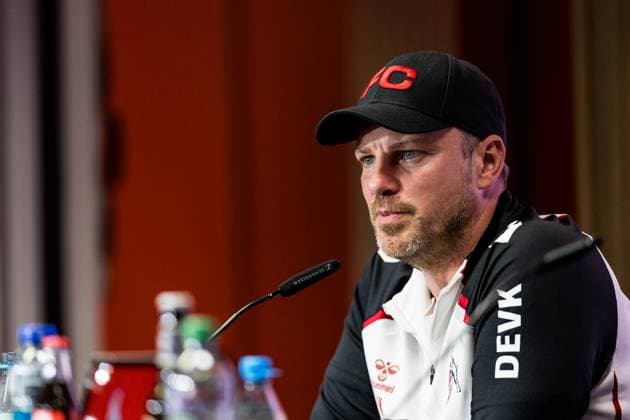 1. FC Köln Pressekonferenz; 26.09.2025 Lukas Kwasniok (Trainer 1. FC Köln) Pressekonferenz 1. FC Köln; RheinEnergiestadion, 26.09.2025 Copyright: xBEAUTIFULxSPORTS Wunderlx