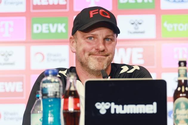 1. FC Köln 1. FC Köln, Pressekonferenz zum Heimspiel gegen den VFB Stuttgart, Lukas Kwasniok (1. FC Köln). 26.09.2025, Bild: