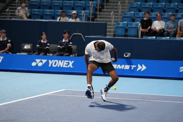 TENNIS - Internazionali di Tennis - Kinoshita Group Japan Open Tennis Championships 2025 India s Rohan Bopanna and Japan s Takeru Yuzuki pair won gainst Argentina s Maximo Gonzalez and Andres Molteni in Men s Doubles 2nd round match in Japan open tennis tournament ATP500 2025 at Ariake Tennis stadium in Tokyo, Japan on September 26, 2025 Tokyo Japan  Copyright: xIPAxSport ABACAx