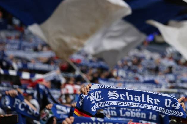 Fans des FC Schalke 04 beim Spiel der 2. Bundesliga (Saison 2025 26) FC Schalke 04 - Greuther Fürth Copyright: Thomas Pakusch