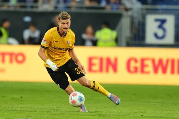 Darmstadt, Merck-Stadion am Böllenfalltor, 26.09.2025, Fussball - 2.Bundesliga - SV Darmstadt 98 - SG Dynamo Dresden, 7.Spieltag, Christoph Daferner (Dynamo Dresden) Darmstadt Merck-Stadion am Böllenfalltor Hessen Deutschland