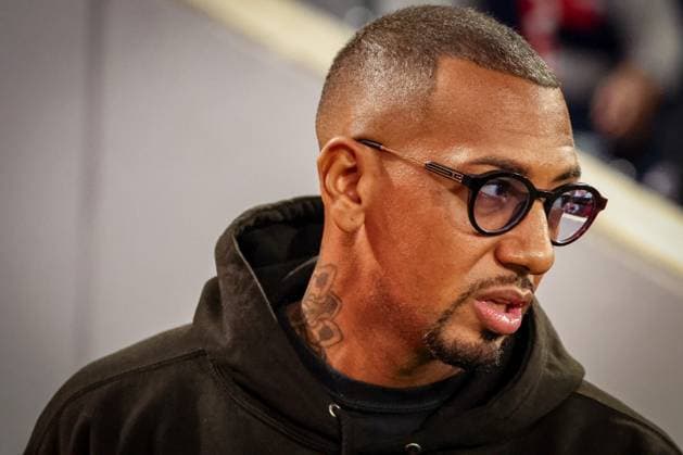 Ex-Bayern-Profi Jerome Boateng zu Gast im Stadion, FC Bayern Muenchen vs. SV Werder Bremen, DFL, Bundesliga, Saison 2025 2026, Allianz Arena, Hinrunde, 5. Spieltag, 26.09.2025 DFB regulations prohibit any use of photographs as image sequences and or quasi-video Muenchen Bayern Deutschland