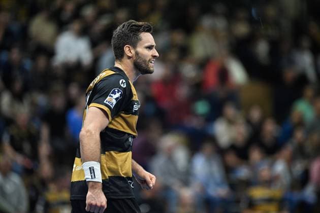 Sebastian Greß (HC Elbflorenz 2006, 25) HC Elbflorenz 2006 vs. VfL Luebeck Schwartau, 2. Handball Bundesliga Herren, Spielzeit 2025 2026, 26.09.2025 HC Elbflorenz 2006 vs. VfL Luebeck Schwartau, 2. Handball Bundesliga Herren, Spielzeit 2025 2026, 26.09.2025 Dresden Copyright: xEibner-Pressefoto xHoepnerx EP_PHR