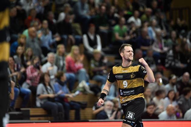 Julius Dierberg (HC Elbflorenz 2006, 9) HC Elbflorenz 2006 vs. VfL Luebeck Schwartau, 2. Handball Bundesliga Herren, Spielzeit 2025 2026, 26.09.2025 HC Elbflorenz 2006 vs. VfL Luebeck Schwartau, 2. Handball Bundesliga Herren, Spielzeit 2025 2026, 26.09.2025 Dresden Copyright: xEibner-Pressefoto xHoepnerx EP_PHR