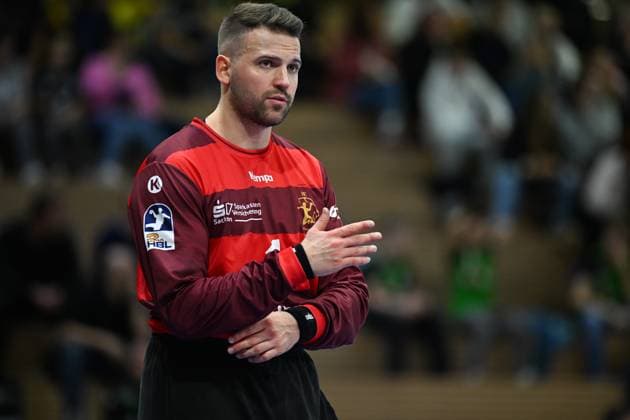 Marino Mallwitz (HC Elbflorenz 2006, 1) HC Elbflorenz 2006 vs. VfL Luebeck Schwartau, 2. Handball Bundesliga Herren, Spielzeit 2025 2026, 26.09.2025 HC Elbflorenz 2006 vs. VfL Luebeck Schwartau, 2. Handball Bundesliga Herren, Spielzeit 2025 2026, 26.09.2025 Dresden Copyright: xEibner-Pressefoto xHoepnerx EP_PHR