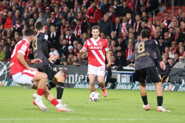20 Axel Borgmann (Energie Cottbus, M.) Fussball 3. Liga 2025 2026 FC Energie Cottbus - VfB Stuttgart II