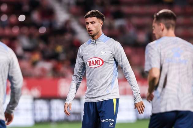 September 26, 2025, Girona, Girona, SPAIN: Javi Puado of RCD Espanyol looks on during the Spanish league, La Liga EA Sports, football match played between Girona FC and RCD Espanyol at Montilivi stadium on September 26, 2025 in Girona, Spain. Girona SPAIN - ZUMAa181 20250926_zaa_a181_111 Copyright: xJavierxBorregox