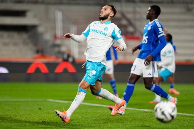 RC Strasbourg Alsace v Olympique de Marseille - Ligue 1 McDonald s 2025 2026 09 Amine GOUIRI (om) during the Ligue 1 McDonald s match between Strasbourg and Marseille at Stade de la Meinau on September 26, 2025 in Strasbourg, France. Strasbourg France  Copyright: xFEPx 776348145