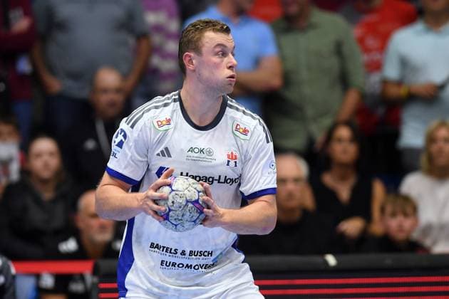 Moritz Sauter (HSV Hamburg 33) , GER, MT Melsungen - Handball Verein Hamburg, Handball, 1. Bundesliga, 6. Spieltag, Saison 2025 2026, 26.09.2025, GER, MT Melsungen - HSV Hamburg, Handball, 1. Bundesliga, 6. Spieltag, Saison 2025 2026, 26.09.2025 Kassel Copyright: xEibner-Pressefotox xRolandxSippelx EP_RSL