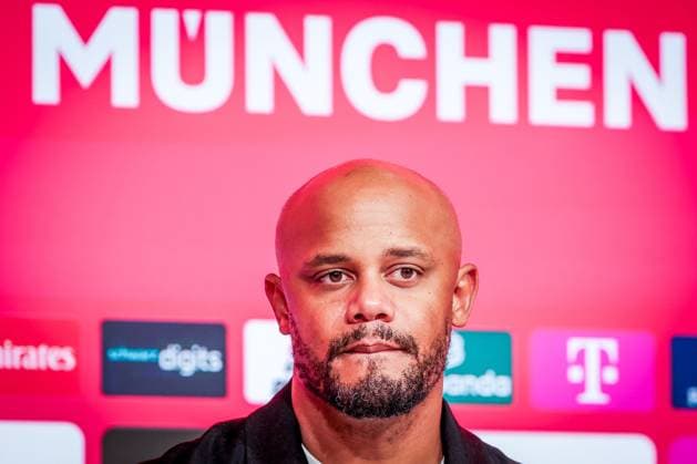 Chef-Trainer Vincent Kompany (FC Bayern Muenchen) auf der Pressekonferenz anch dem Spiel, FC Bayern Muenchen vs. SV Werder Bremen, DFL, Bundesliga, Saison 2025 2026, Allianz Arena, Hinrunde, 5. Spieltag, 26.09.2025 DFB regulations prohibit any use of photographs as image sequences and or quasi-video Muenchen Bayern Deutschland