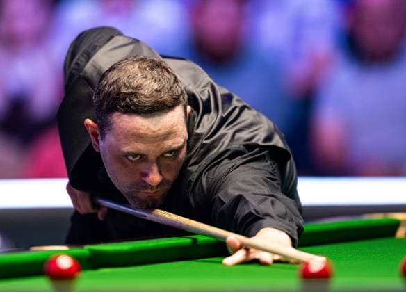 Sport Themen der Woche KW 39 26th September 2025; Cheltenham Racecourse, Cheltenham, England: 2025 Unibet British Open Snooker, Quarter Final, Day 5; Mitchell Mann in action during his quarter final match against Shaun Murphy  GodfreyxPitt