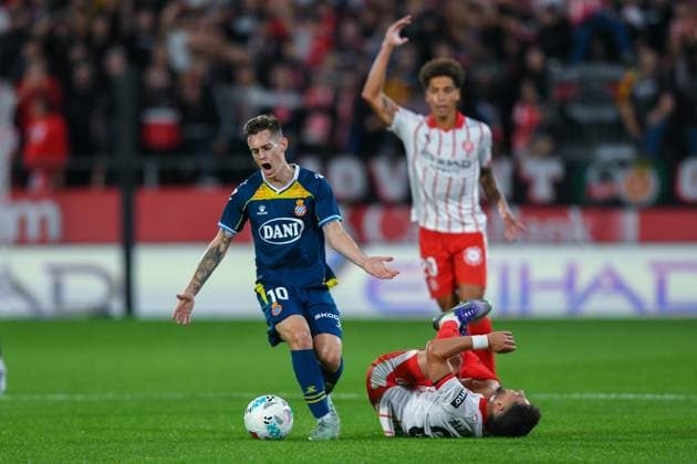 GIRONA FC vs RCD ESPANYOL Montilivi Municipal Stadium. Girona. September 26,2025 GIRONA FC-RCD ESPANYOL September 26,2025 during the match between Girona FC and Real Betis corresponding to the seven day of La Liga EA Sports at Montilivi Municipal Stadium in Girona, Spain. Girona ESP Copyright: xS.xRosx
