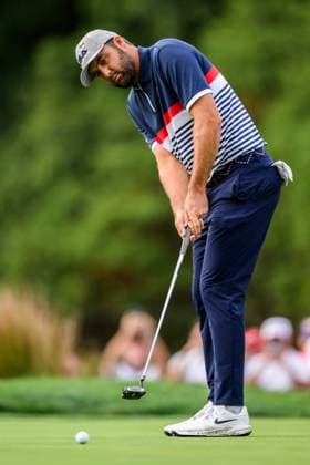 250926 Scottie Scheffler of Team USA during a foursome match on day 1 of the Ryder Cup on September 26, 2025 in New York. Photo: Jesper Zerman BILDBYRAN kod JZ JZ0617 golf ryder cup day 1 bbeng Copyright: JESPERxZERMAN BB250926JZ097