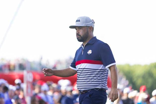 September 26, 2025, Farmingdale, Ny, United States: FARMINGDALE, NY - SEPTEMBER 26: J.J. Spaun of Team USA walks to the tee box on hole 10 during the Ryder Cup - Afternoon Fourball Matches at Bethpage Black Golf Course on September 26, 2025 in Farmingdale, NY. Farmingdale United States - ZUMAt139 20250926_aaa_t139_153 Copyright: xAlxChang IsixPhotosx