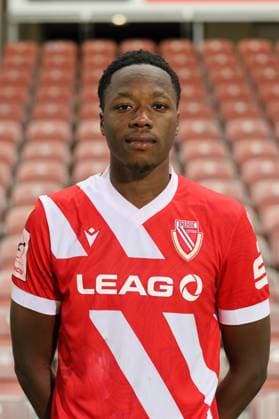 King Manu; FC Energie Cottbus; 3.Liga, Porträttermin 2025 2026 Fussball 3. Liga 2025 2026 Offizieller Portraitermin FC Energie Cottbus