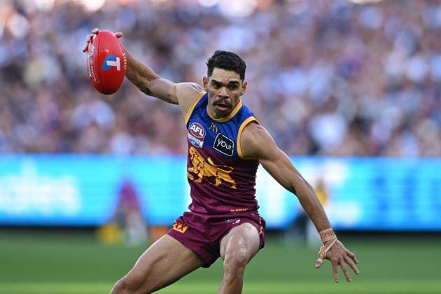 2025 AFL GRAND FINAL, Charlie Cameron of the Lions in action during the AFL Grand Final between the Geelong Cats and the Brisbane Lions at the Melbourne Cricket Ground in Melbourne, Saturday, September 27, 2025. ( NO ARCHIVING, EDITORIAL USE ONLY MELBOURNE VICTORIA AUSTRALIA  Copyright: xJAMESxROSSx 20250927168690510202