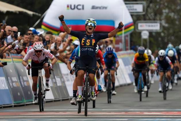 2025 UCI Road World Championships Kigali Rwanda 2025 UCI Road World Championships Kigali Rwanda - Women Junior Road Race - Kigali - Kigali 74 km - 27 09 2025 - Paula Ostiz Taco (Spain) - photo Luca Bettini SprintCyclingAgency 2025 Kigali Rwanda  Copyright: xLucaxBettinix xSprintcyclingagencyx