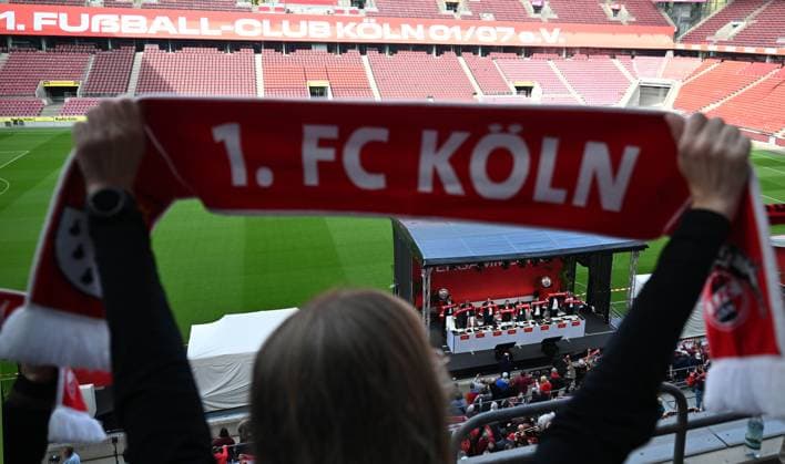 27.09.2025 , xophax, Fussball 1.Bundesliga, 1.FC Koeln Mitgliederversammlung , Präsidentenwahl. Rhein Energie Stadion Jahreshauptversammlung am Samstag den 27.09.2025. 1.FC Köln (DFL DFB REGULATIONS PROHIBIT ANY USE OF PHOTOGRAPHS as IMAGE SEQUENCES and or QUASI-VIDEO) Koeln