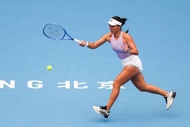 BEIJING, CHINA - SEPTEMBER 27: Jessica Pegula of the United States competes in the Women s Singles Round of 64 match against Ajla Tomljanovic of Australia on day 6 of the 2025 China Open at National Tennis Center on September 27, 2025 in Beijing, China.  Copyright: xVCGx 111593524264