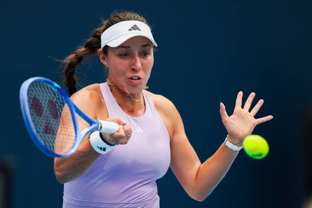 BEIJING, CHINA - SEPTEMBER 27: Jessica Pegula of the United States competes in the Women s Singles Round of 64 match against Ajla Tomljanovic of Australia on day 6 of the 2025 China Open at National Tennis Center on September 27, 2025 in Beijing, China.  Copyright: xVCGx 111593524360