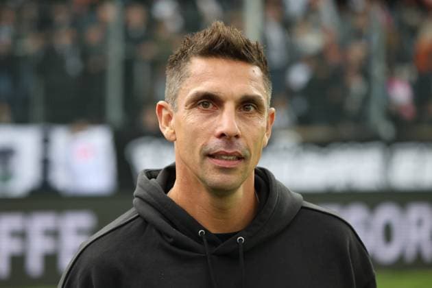 27.09.2025, Fussball, Herren, 2. Bundesliga, Saison 2025 2026, SV 07 Elversberg Holstein Kiel, Trainer Marcel Rapp (Holstein Kiel) Elversberg Ursapharm-Arena an der Kaiserlinde Saarland Deutschland (DEU) Copyright: xSebastianxBachx