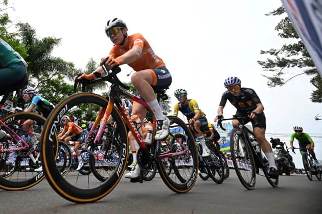 UCI 2025 Road World Championship, WM, Weltmeisterschaft Kigali 27 09 2025 KIGALI, RWANDA - SEPTEMBER 27 : Van Der Breggen Anna (NED) during the Women Elite cycling road race of the UCI Road World Championships 2025 92nd edition an UCI World Championships cycling race of 164.6 km with start in Kigali and finish in Kigali on September 27, 2025 in Kigali, Rwanda, 27 09 2025 Kigali Rwanda  Copyright: xJanxDexMeuleneirx