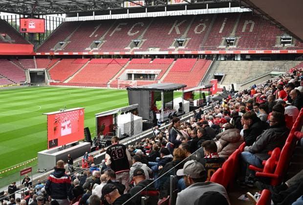 27.09.2025 , xophax, Fussball 1.Bundesliga, 1.FC Koeln Mitgliederversammlung , Präsidentenwahl. Rhein Energie Stadion Jahreshauptversammlung am Samstag den 27.09.2025. 1.FC Köln (DFL DFB REGULATIONS PROHIBIT ANY USE OF PHOTOGRAPHS as IMAGE SEQUENCES and or QUASI-VIDEO) Koeln