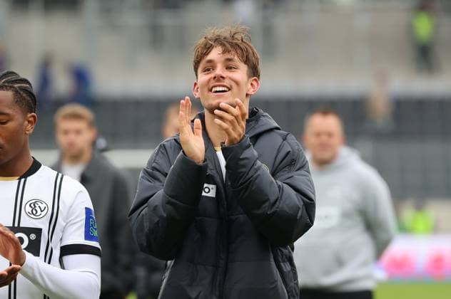 27.09.2025, Fussball, Herren, 2. Bundesliga, Saison 2025 2026, SV 07 Elversberg Holstein Kiel, Otto Stange (SV 07 Elversberg) Elversberg Ursapharm-Arena an der Kaiserlinde Saarland Deutschland (DEU) Copyright: xSebastianxBachx