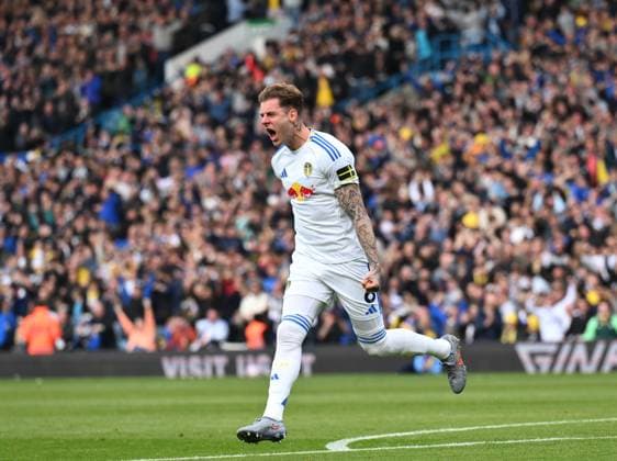 Joe Rodon of Leeds United celebrates scoring their first goal Leeds United v AFC Bournemouth, Premier League, Football, Elland Road, Leeds, UK - 27 Sep 2025Leeds Elland Road United Kingdom EDITORIAL USE ONLY No use with unauthorised audio, video, data, fixture lists, club league logos or live services. Online in-match use limited to 120 images, no video emulation. No use in betting, games or single club league player publications. Copyright: xRichardxLee Shutterstockx 15503912as
