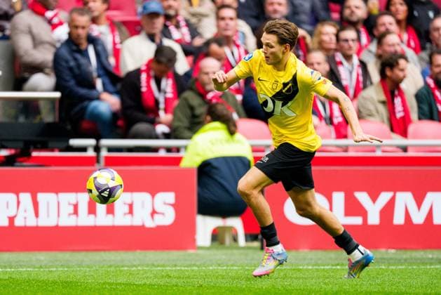 AMSTERDAM, 27-09-2025, Johan Cruijff ArenA , season 2025 2026 , Dutch Eredivisie Football . Match between Ajax and NAC Breda , Picture shows NAC Breda player Juho Talvitie Ajax - NAC  x31220763x Copyright: