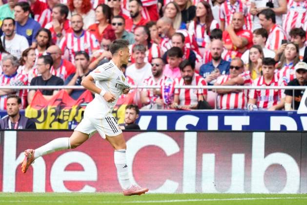 Atletico de Madrid v Real Madrid CF - LaLiga EA Sports Arda Guler attacking midfield of Real Madrid and Turkey celebrates after scoring his sides first goal during the LaLiga EA Sports match between Atletico de Madrid and Real Madrid CF at Riyadh Air Metropolitano on September 27, 2025 in Madrid, Spain. Madrid Spain  Copyright: xJosexBretonx originalFilename:bretonhernandez-atletico250927_npVPe.jpg