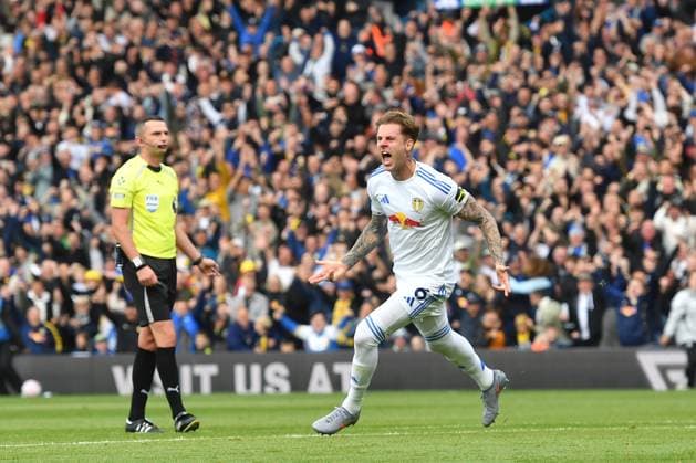 Leeds United v Bournemouth Premier League 27 09 2025. GOAL Leeds United defender Joe Rodon (6) celebrates scoring goal to go 1-1 during the Premier League match between Leeds United and Bournemouth at Elland Road, Leeds, England on 27 September 2025. Leeds Elland Road West Yorkshire England Editorial use only DataCo restrictions apply See www.football-dataco.com , Copyright: xIanxLyallx PSI-22912-0028