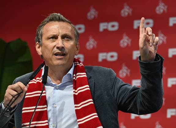 27.09.2025 , xophax, Fussball 1.Bundesliga, 1.FC Koeln Mitgliederversammlung , Präsidentenwahl. Rhein Energie Stadion Jahreshauptversammlung am Samstag den 27.09.2025. 1.FC Köln Vorstandsvorsitzender REWE Group Lionel Souque Koeln