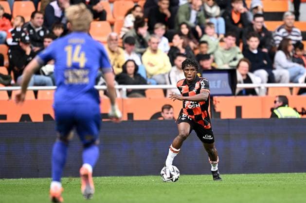 FC Lorient v AS Monaco FC - Ligue 1 McDonald s 2025 2026 29 Karim DERMANE (fcl) during the Ligue 1 McDonald s match between Lorient and Monaco at Stade du Moustoir on September 27, 2025 in Lorient, France. Lorient France  Copyright: xFEPx 776348139