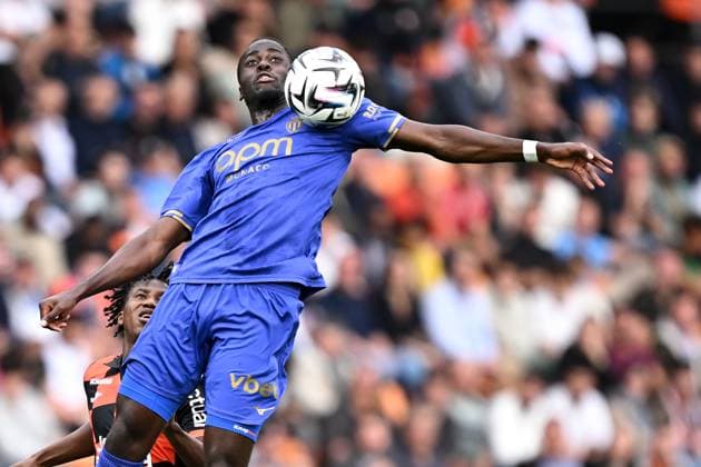 Sport Bilder des Tages FC Lorient v AS Monaco FC - Ligue 1 McDonald s 2025 2026 04 Jordan TEZE (asm) during the Ligue 1 McDonald s match between Lorient and Monaco at Stade du Moustoir on September 27, 2025 in Lorient, France. Lorient France  Copyright: xFEPx 776348139