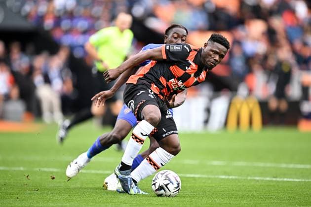 FC Lorient v AS Monaco FC - Ligue 1 McDonald s 2025 2026 15 Aiyegun TOSIN (fcl) during the Ligue 1 McDonald s match between Lorient and Monaco at Stade du Moustoir on September 27, 2025 in Lorient, France. Lorient France  Copyright: xFEPx 776348139
