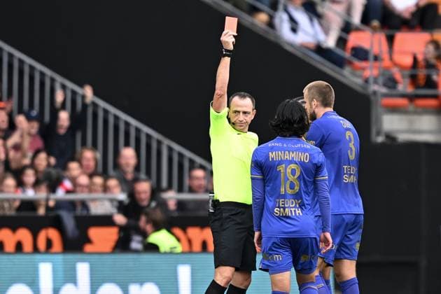 FC Lorient v AS Monaco FC - Ligue 1 McDonald s 2025 2026 Ruddy BUQUET (ARBITRE) during the Ligue 1 McDonald s match between Lorient and Monaco at Stade du Moustoir on September 27, 2025 in Lorient, France. Lorient France  Copyright: xFEPx 776348139