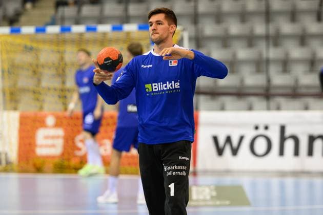 Kornecki, Mateusz (TW, HBW Balingen-Weilstetten, 1) vor dem Spiel. GER, Bayern, HSC 2000 Coburg gegen HBW Balingen-Weilstetten, 2. Handball Bundesliga, Handball, 5.Spieltag, Saison 2025 2026, 19.30 Uhr, Samstag, 27.09.2025 GER, Bayern, HSC 2000 Coburg gegen HBW Balingen-Weilstetten, 2. Handball Bundesliga, Handball, 5.Spieltag, Saison 2025 2026, 19.30 Uhr, Samstag, 27.09.2025 Coburg Copyright: xEibner-Pressefoto MartinxHerbstx EP_MHT