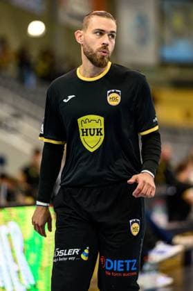 Boukovinas, Petros (TW, HSC 2000 Coburg, 16) GER, Bayern, HSC 2000 Coburg gegen HBW Balingen-Weilstetten, 2. Handball Bundesliga, Handball, 5.Spieltag, Saison 2025 2026, 19.30 Uhr, Samstag, 27.09.2025 GER, Bayern, HSC 2000 Coburg gegen HBW Balingen-Weilstetten, 2. Handball Bundesliga, Handball, 5.Spieltag, Saison 2025 2026, 19.30 Uhr, Samstag, 27.09.2025 Coburg Copyright: xEibner-Pressefoto MartinxHerbstx EP_MHT