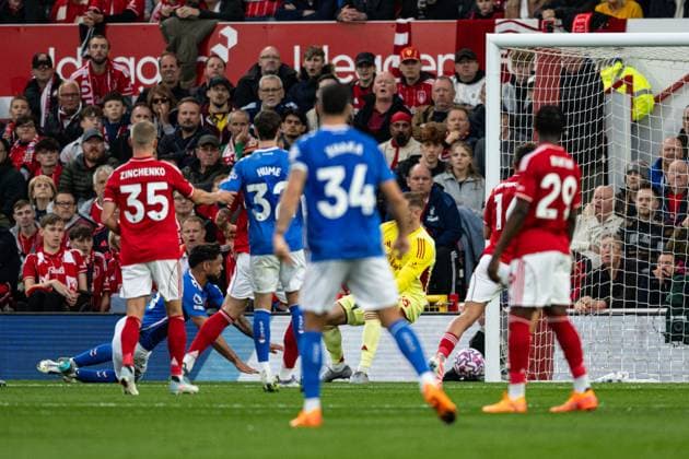 27th September 2025; The City Ground, Nottingham, England; Premier League Football, Nottingham Forest versus Sunderland; Omar Alderete of Sunderland AFC scores in the 38th minute for 0-1  GodfreyxPitt