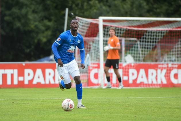 Fußball I Herren I Saison 2025-2026 I Regionalliga Nord I 11. Spieltag I SC Weiche Flensburg 08 - SSV Jeddeloh II I 27.09.2025 Ibrahim Touray (2, SSV Jeddeloh II) Copyright: xLobeca JanxKirschnerx