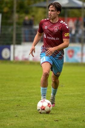 Fußball I Herren I Saison 2025-2026 I Regionalliga Nord I 11. Spieltag I SC Weiche Flensburg 08 - SSV Jeddeloh II I 27.09.2025 Ole Tobias Wagner (21, SC Weiche Flensburg 08) Copyright: xLobeca JanxKirschnerx