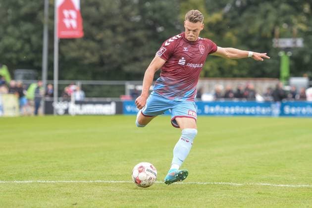 Fußball I Herren I Saison 2025-2026 I Regionalliga Nord I 11. Spieltag I SC Weiche Flensburg 08 - SSV Jeddeloh II I 27.09.2025 Rene Guder (17, SC Weiche Flensburg 08) Copyright: xLobeca JanxKirschnerx