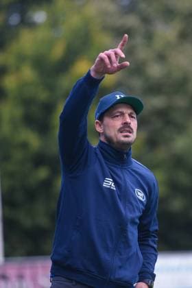 Fußball I Herren I Saison 2025-2026 I Regionalliga Nord I 11. Spieltag I SC Weiche Flensburg 08 - SSV Jeddeloh II I 27.09.2025 Björn Lindemann (Trainer, SSV Jeddeloh II) Copyright: xLobeca JanxKirschnerx