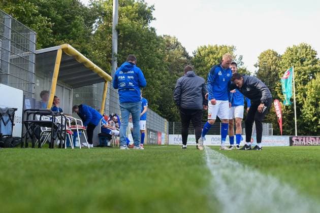 Fußball I Herren I Saison 2025-2026 I Regionalliga Nord I 11. Spieltag I SC Weiche Flensburg 08 - SSV Jeddeloh II I 27.09.2025 Seitenlinie (SSV Jeddeloh II) Copyright: xLobeca JanxKirschnerx