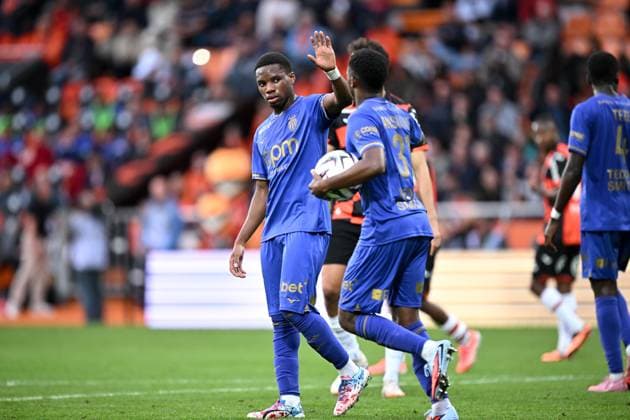 FC Lorient v AS Monaco FC - Ligue 1 McDonald s 2025 2026 17 Stanis IDUMBO (asm) during the Ligue 1 McDonald s match between Lorient and Monaco at Stade du Moustoir on September 27, 2025 in Lorient, France. Lorient France  Copyright: xFEPx 776348139