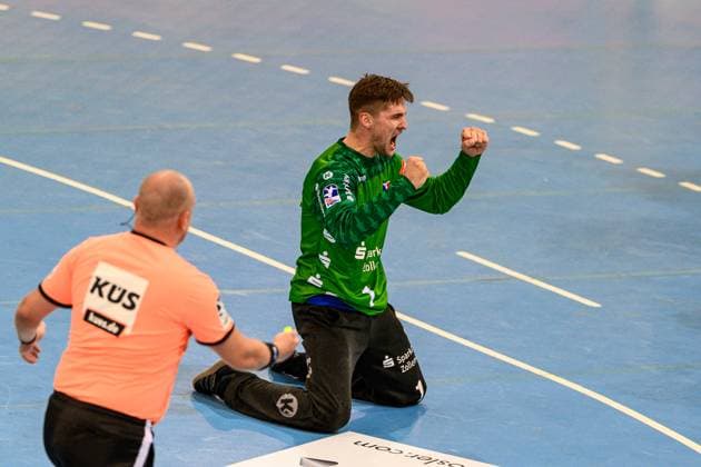 Kornecki, Mateusz (TW, HBW Balingen-Weilstetten, 1) GER, Bayern, HSC 2000 Coburg gegen HBW Balingen-Weilstetten, 2. Handball Bundesliga, Handball, 5.Spieltag, Saison 2025 2026, 19.30 Uhr, Samstag, 27.09.2025 GER, Bayern, HSC 2000 Coburg gegen HBW Balingen-Weilstetten, 2. Handball Bundesliga, Handball, 5.Spieltag, Saison 2025 2026, 19.30 Uhr, Samstag, 27.09.2025 Coburg Copyright: xEibner-Pressefoto MartinxHerbstx EP_MHT