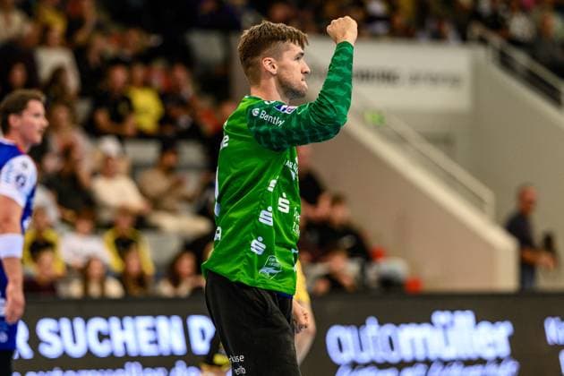 Kornecki, Mateusz (TW, HBW Balingen-Weilstetten, 1) GER, Bayern, HSC 2000 Coburg gegen HBW Balingen-Weilstetten, 2. Handball Bundesliga, Handball, 5.Spieltag, Saison 2025 2026, 19.30 Uhr, Samstag, 27.09.2025 GER, Bayern, HSC 2000 Coburg gegen HBW Balingen-Weilstetten, 2. Handball Bundesliga, Handball, 5.Spieltag, Saison 2025 2026, 19.30 Uhr, Samstag, 27.09.2025 Coburg Copyright: xEibner-Pressefoto MartinxHerbstx EP_MHT