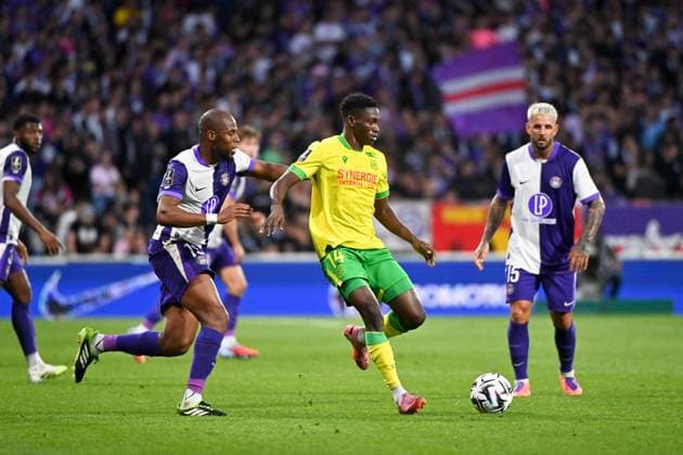 Toulouse FC v FC Nantes - Ligue 1 McDonald s 2025 2026 19 Djibril SIDIBE (tfc) - 14 Amady CAMARA (fcn) during the Ligue 1 McDonald s match between Toulouse and Nantes at Stadium de Toulouse on September 27, 2025 in Toulouse, France. Toulouse France  Copyright: xFEPx 776348141